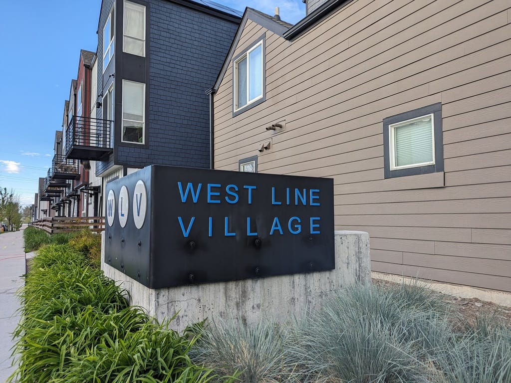 West Lane Village Sign